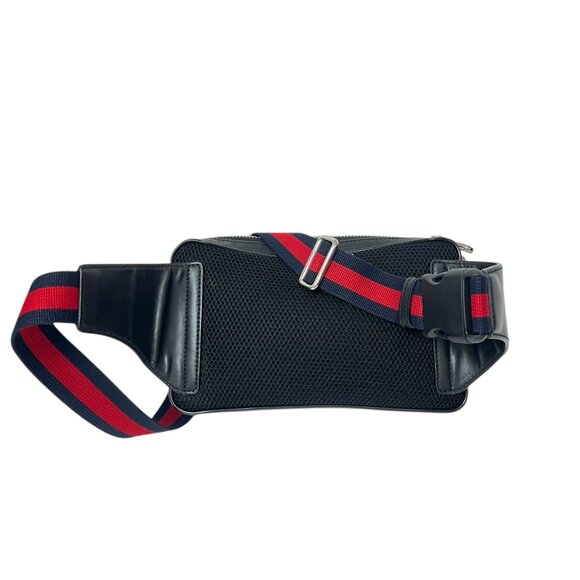 $1100 GUCCI Charcoal GG Supreme Multi Monogram Canvas Belt Bag - Picture 4 of 12